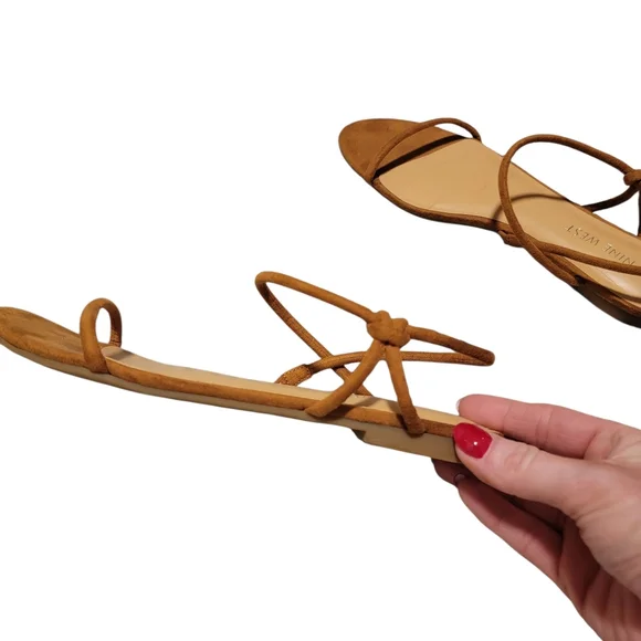 Nine West Women's Brown Strappy Sandals - Picture 3 of 4